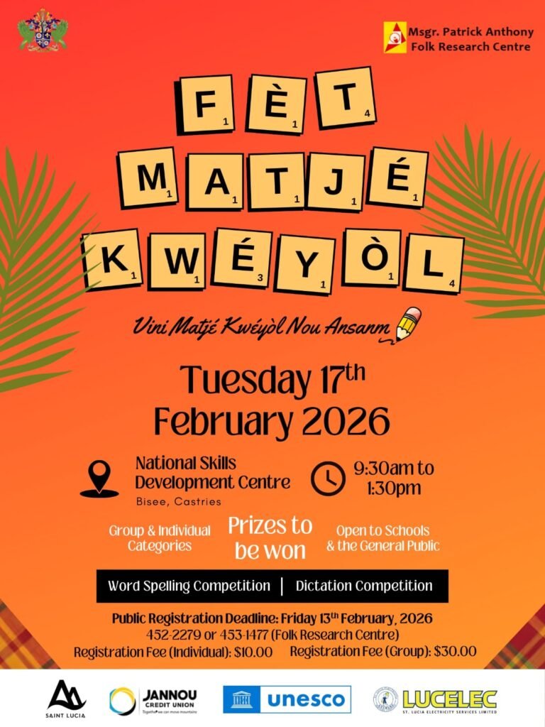 FÈT MATJÉ KWÉYÒL SENT LISI (National Kwéyòl Spelling Competition)